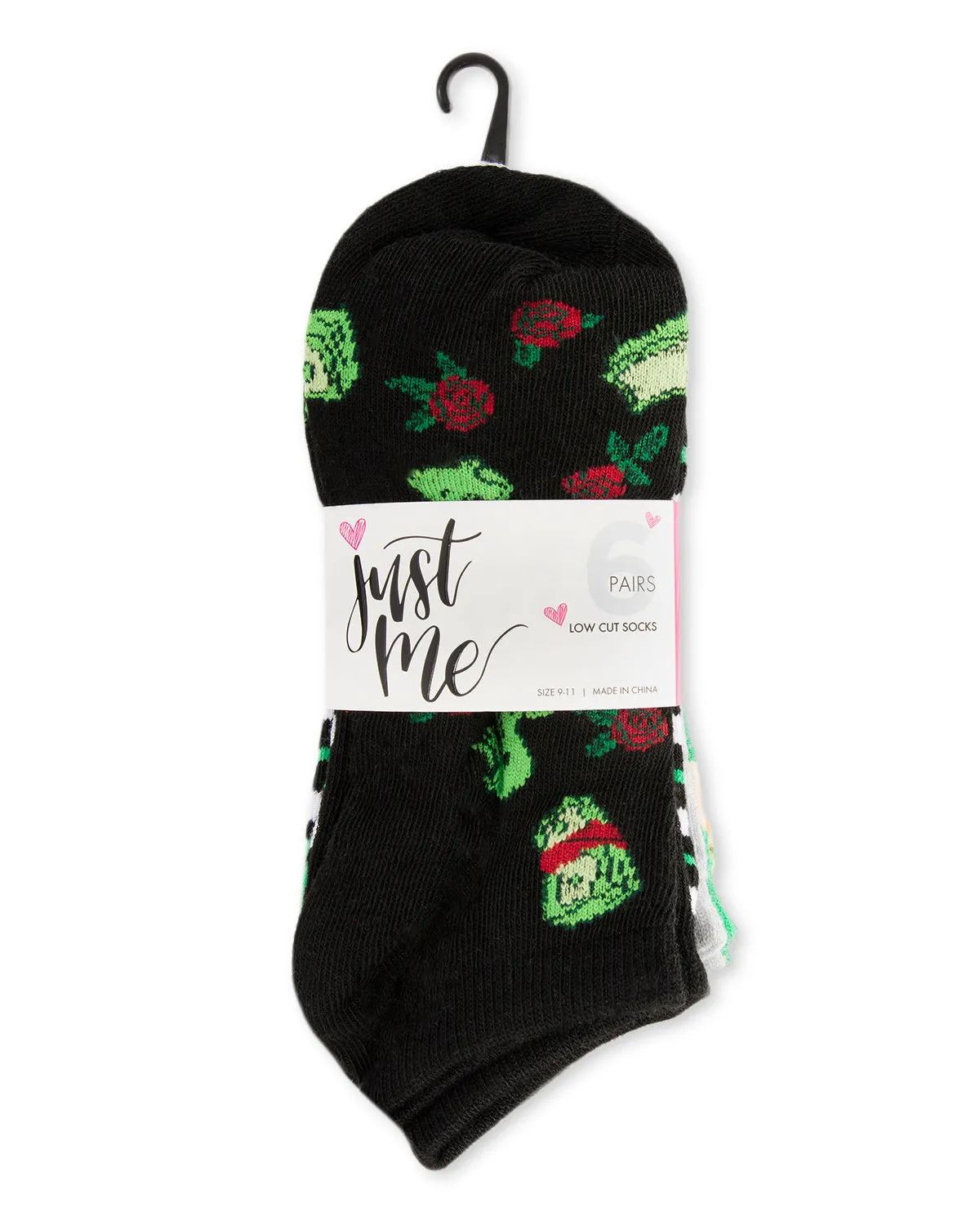 Women's 6 Pair Pack Money Talks Low Cut Socks sold by MeMoi product image thumbnail 3