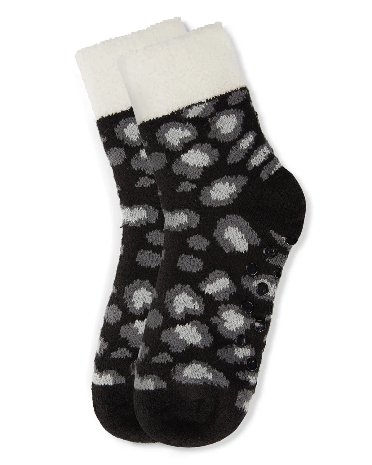 Leopard Print Yummy Fuzzy Sock sold by MeMoi product image thumbnail 3