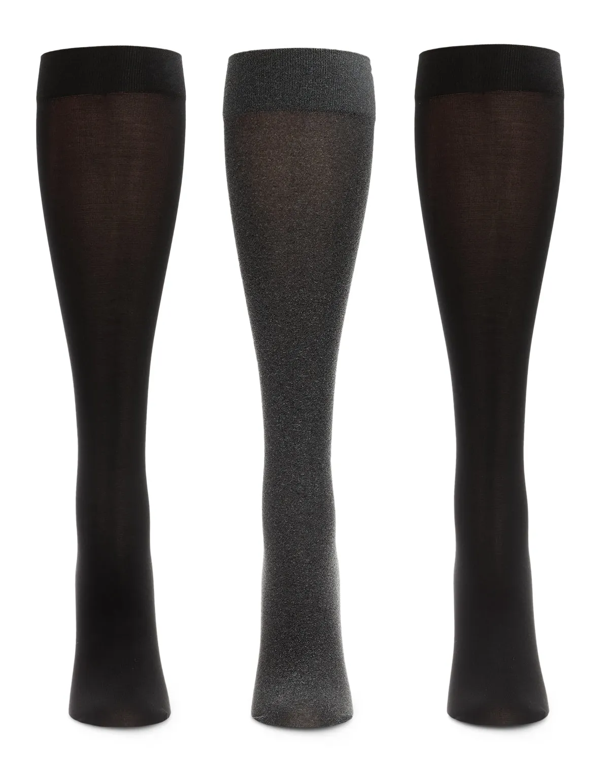 Heather/Solid 3 Pair Trouser Socks sold by MeMoi product image thumbnail 4