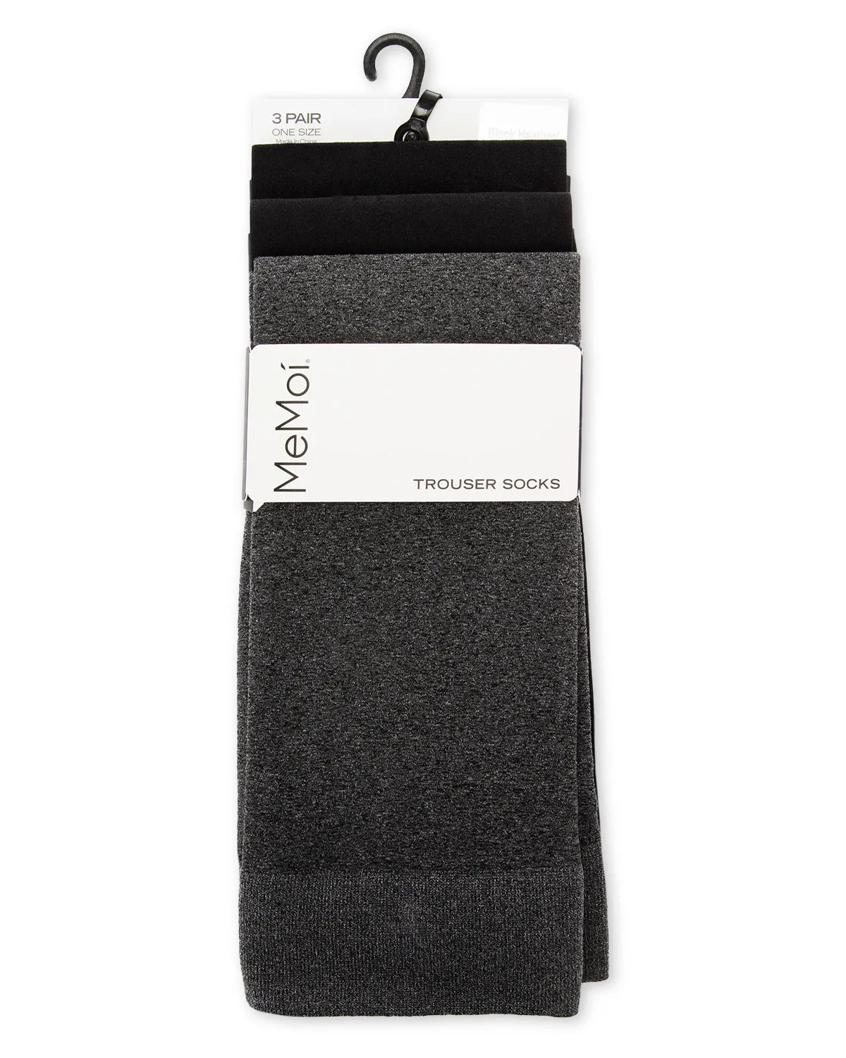 Heather/Solid 3 Pair Trouser Socks sold by MeMoi product image thumbnail 5