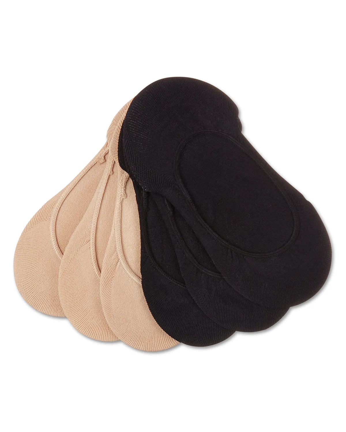 Women's 6 Pair Pack Barely There Micro Liner No-Show Socks sold by MeMoi product image thumbnail 5