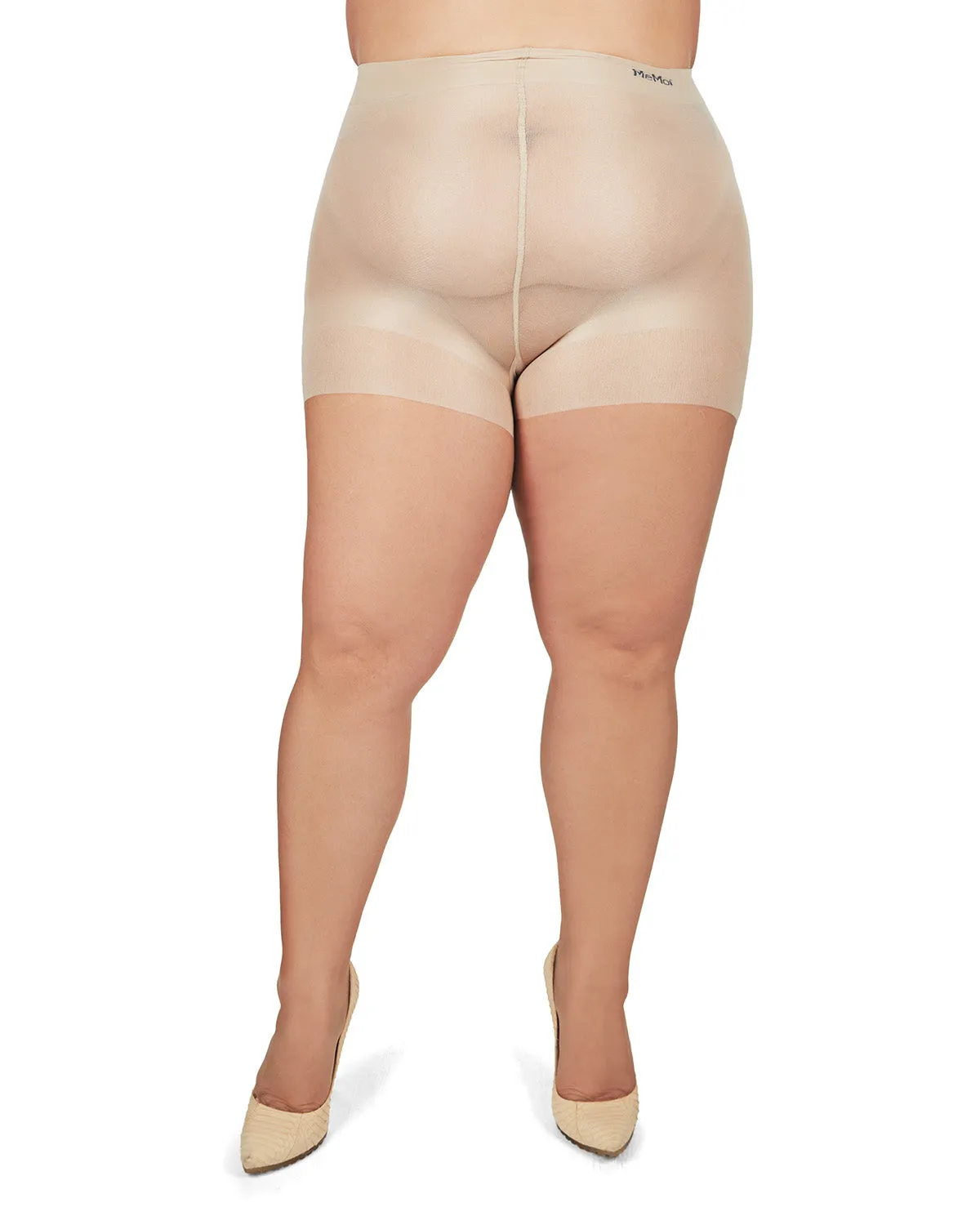 Plus Size Curvy Ultra Sheer Control Top Pantyhose sold by MeMoi product image thumbnail 2