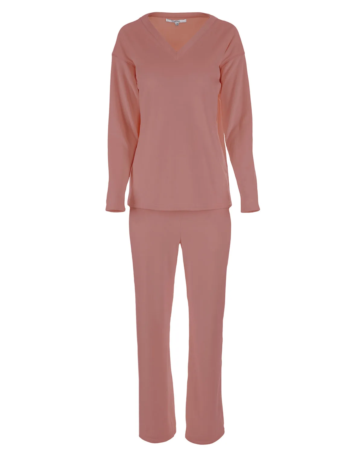 Women's 2 Piece Velour V-Neck Sweatshirt Lounge Set sold by MeMoi product image thumbnail 3