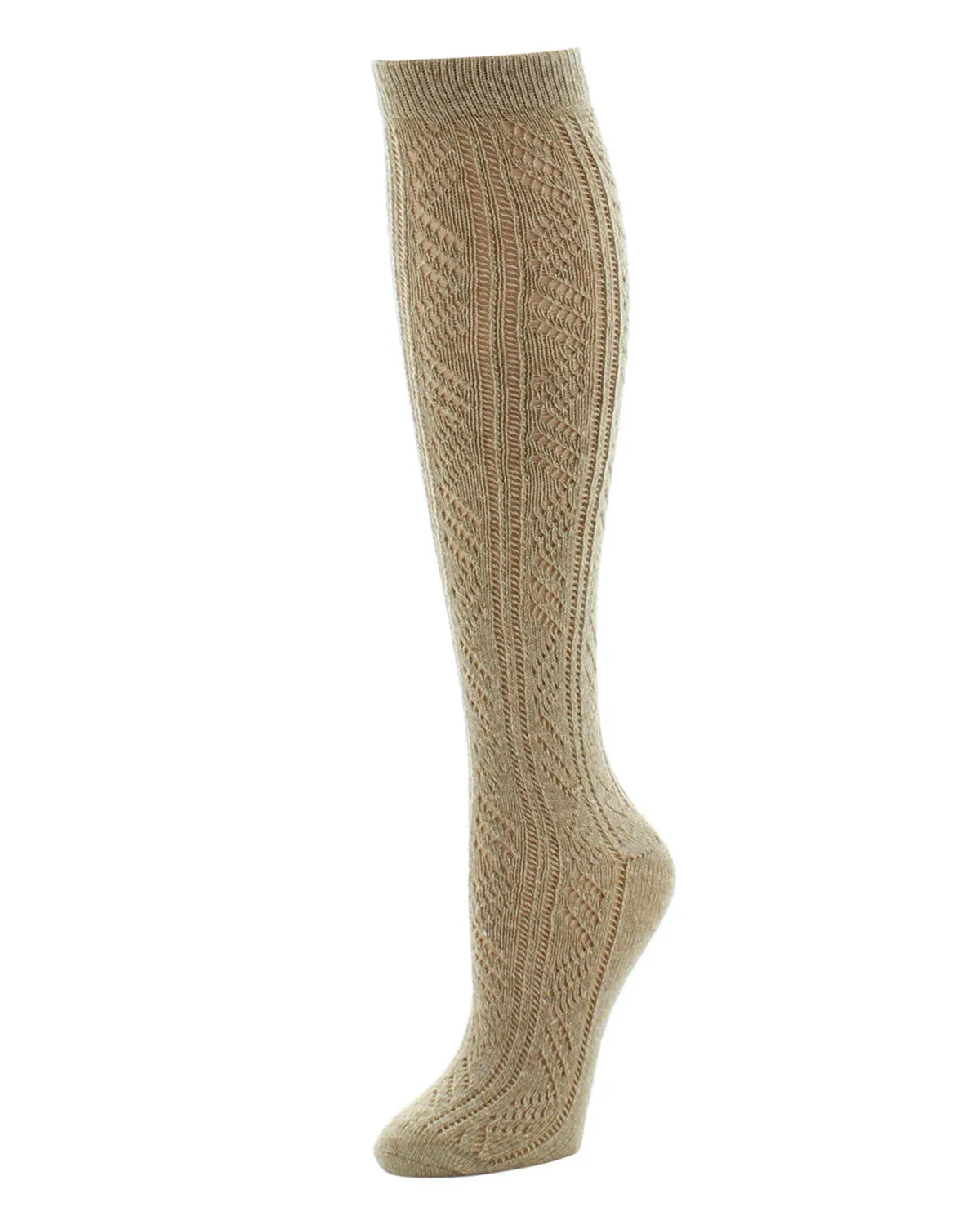 Mixed Schiffli Strip Knee High Sock sold by MeMoi product image thumbnail 3