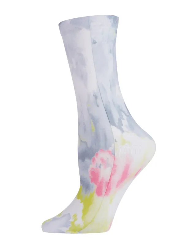 Brushstroke Printed Abstract Breathable Crew Sock sold by MeMoi