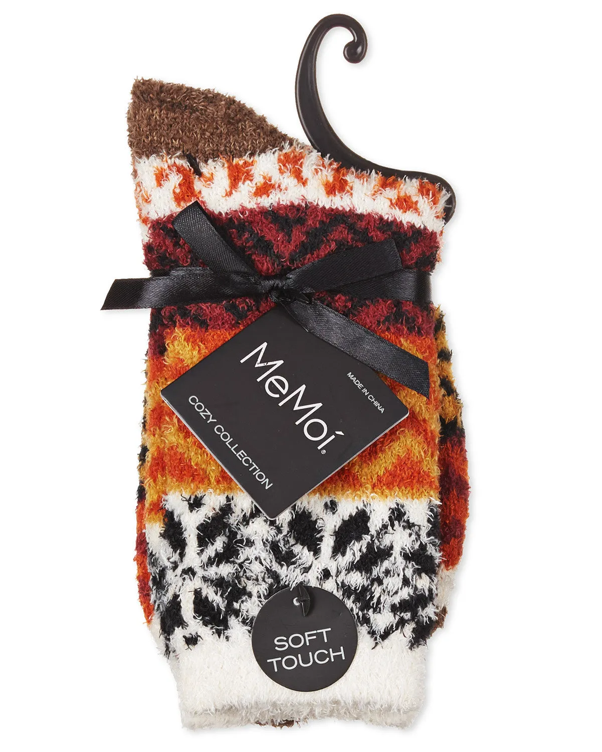 Snow Dazzle Geometric Cozy Crew Sock sold by MeMoi product image thumbnail 5