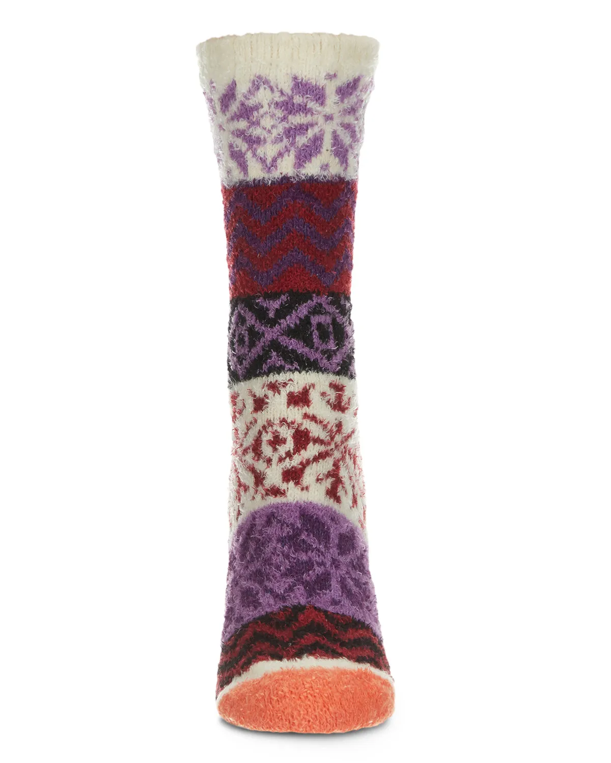 Snow Dazzle Geometric Cozy Crew Sock sold by MeMoi product image thumbnail 3