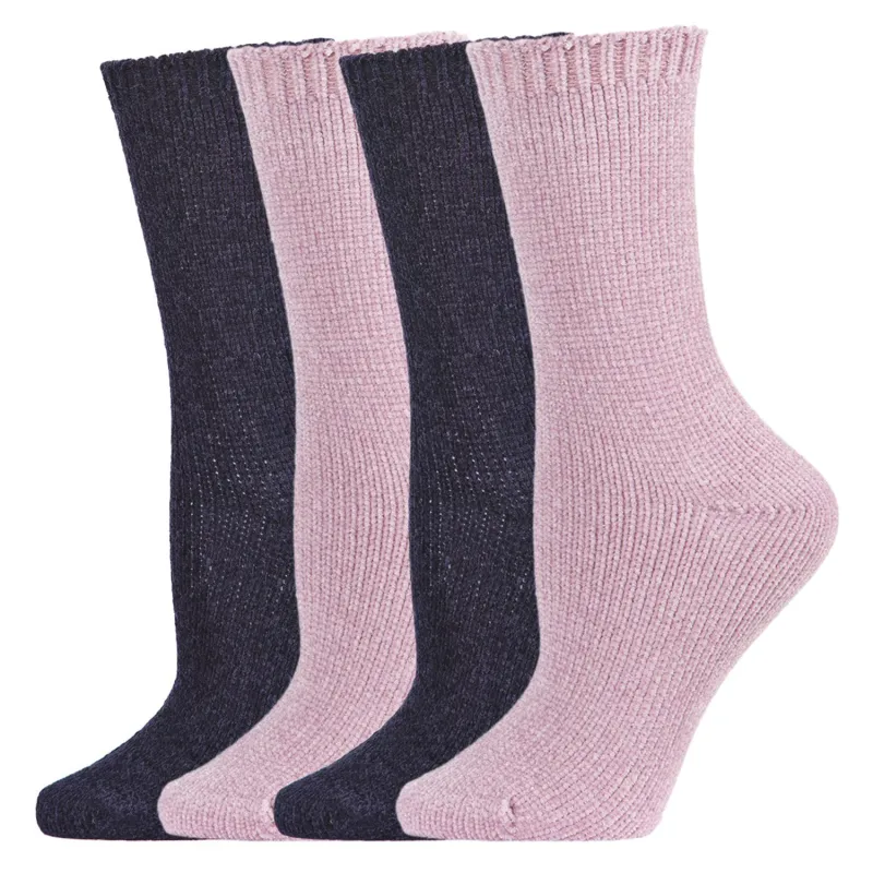 Solid Chenille Crew Sock 2 Pair Pack sold by MeMoi
