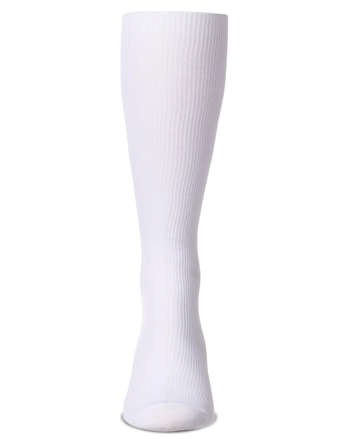 Men's Ribbed Over-the-Calf Nylon-Blend Solid-Color Dress Sock sold by MeMoi product image thumbnail 4