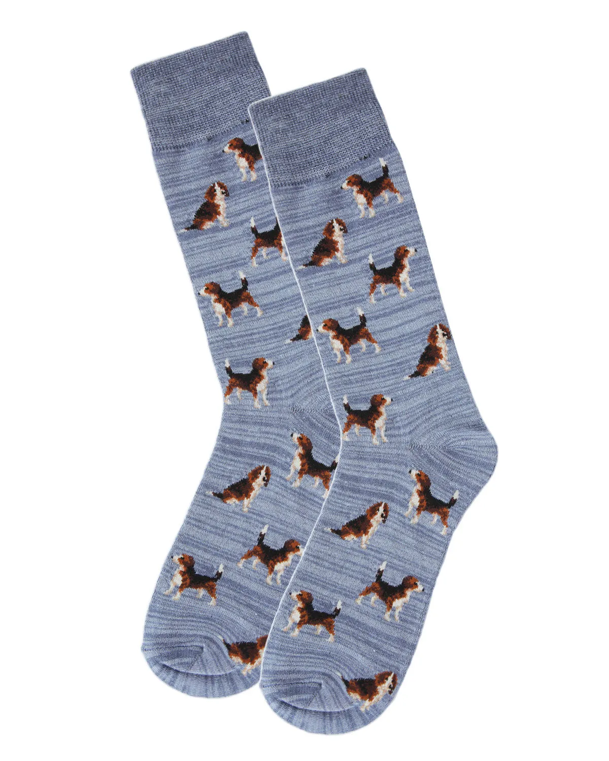 Men's 2 Pair Pack Beagle Dog Bamboo Blend Crew Socks sold by MeMoi product image thumbnail 5