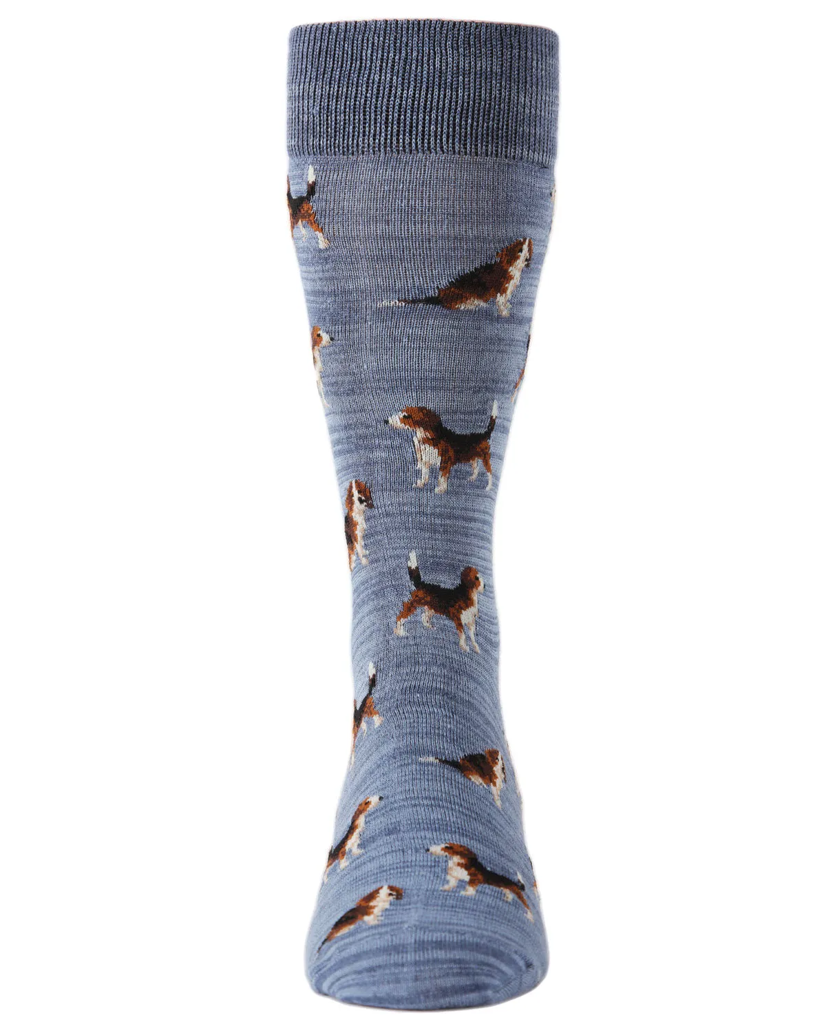 Men's 2 Pair Pack Beagle Dog Bamboo Blend Crew Socks sold by MeMoi product image thumbnail 4