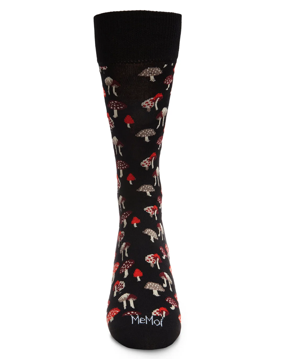 Men's Mushroom Fields Bamboo Blend Novelty Crew Sock sold by MeMoi product image thumbnail 5