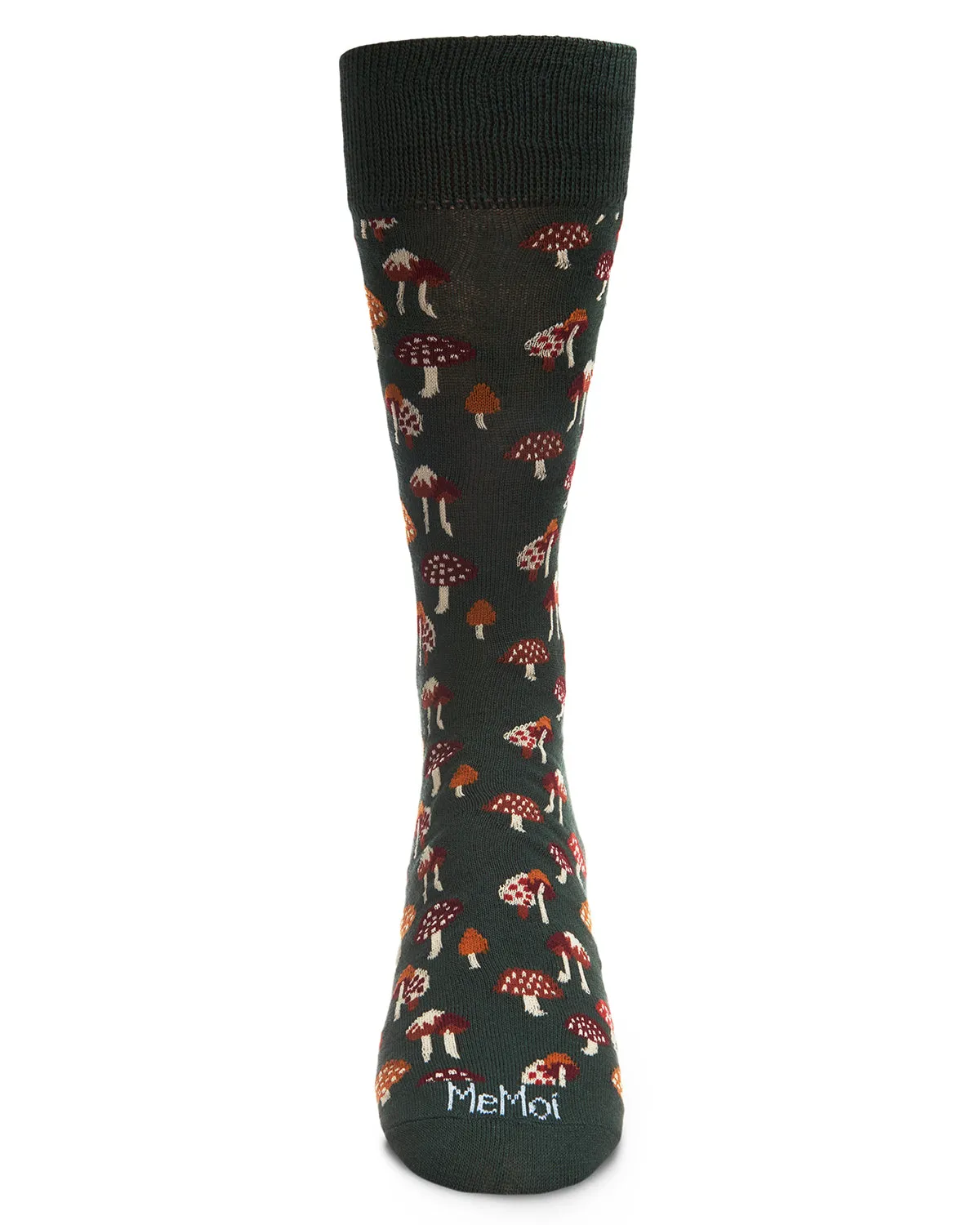 Men's Mushroom Fields Bamboo Blend Novelty Crew Sock sold by MeMoi product image thumbnail 2