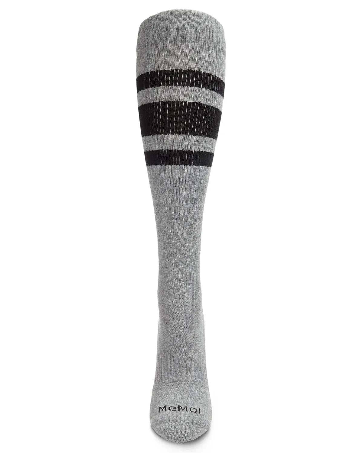 Unisex Striped Athletic Cushion Sole Knee High Cotton Blend 15-20mmHg Graduated Compression Socks sold by MeMoi product image thumbnail 4