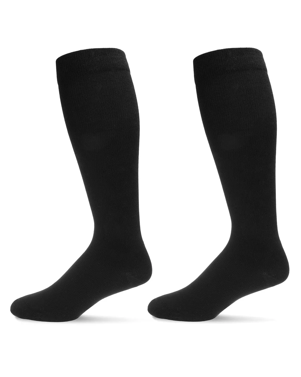 2 Pair Solid Cotton Blend Graduated Compression Socks sold by MeMoi