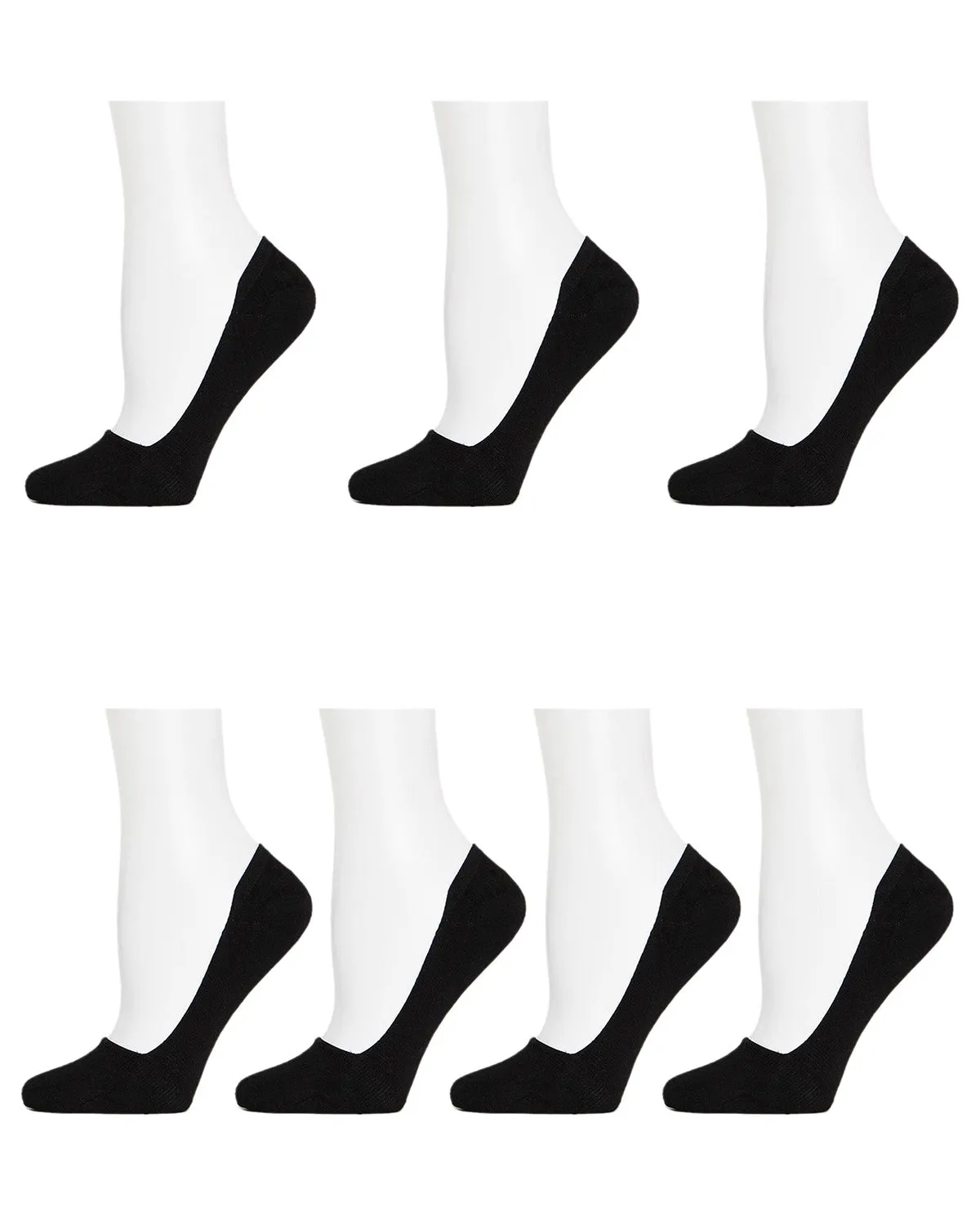 Mid-Cut Liner Cotton Blend Sock 7-Pack sold by MeMoi