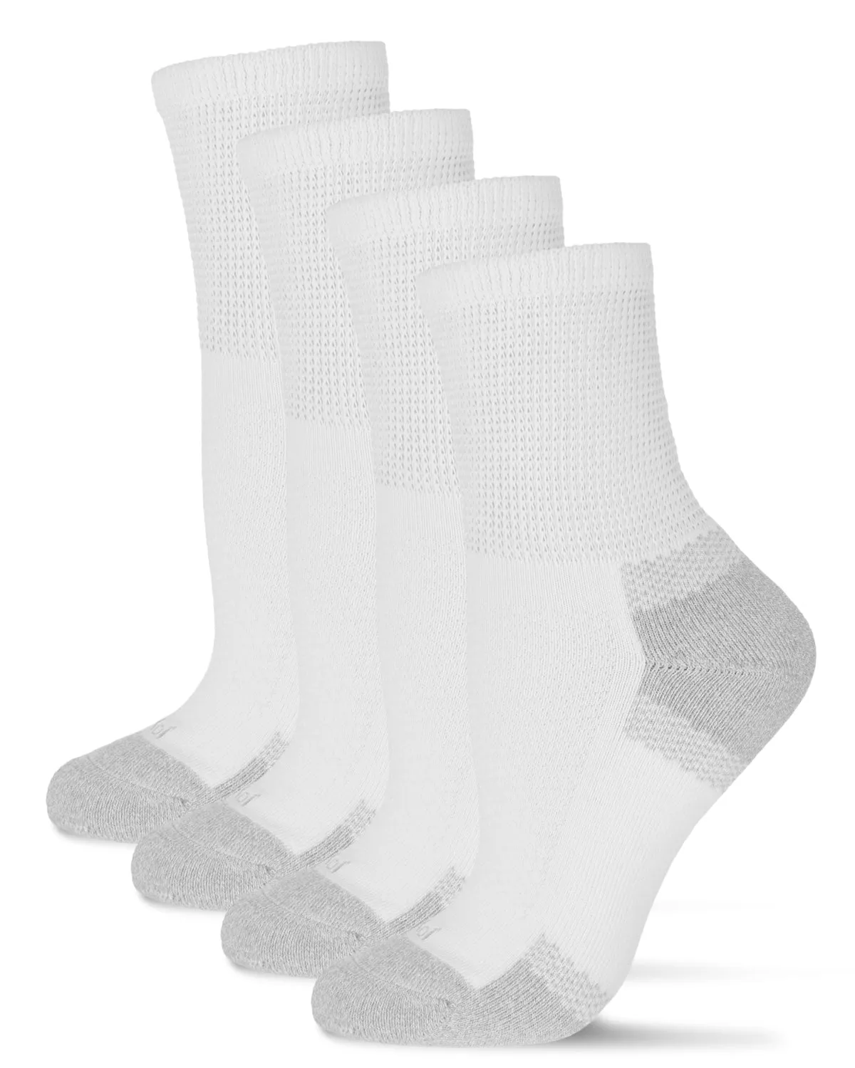 2 Pair Pack Unisex Diabetic Half Cushion Quarter Socks sold by MeMoi product image thumbnail 2