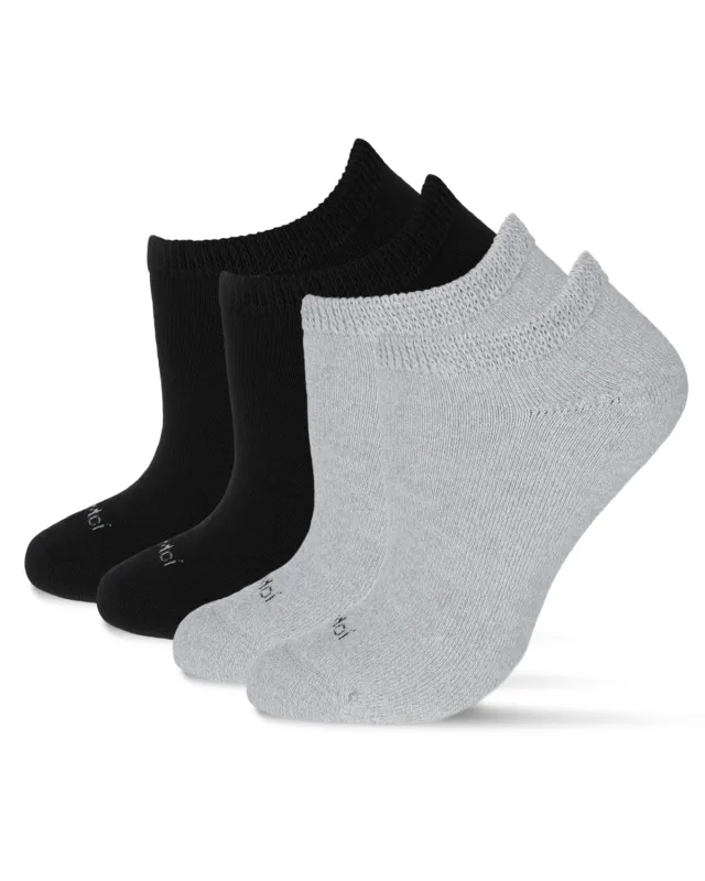 2 pair Unisex Diabetic Full Cushion Low Cut Socks sold by MeMoi