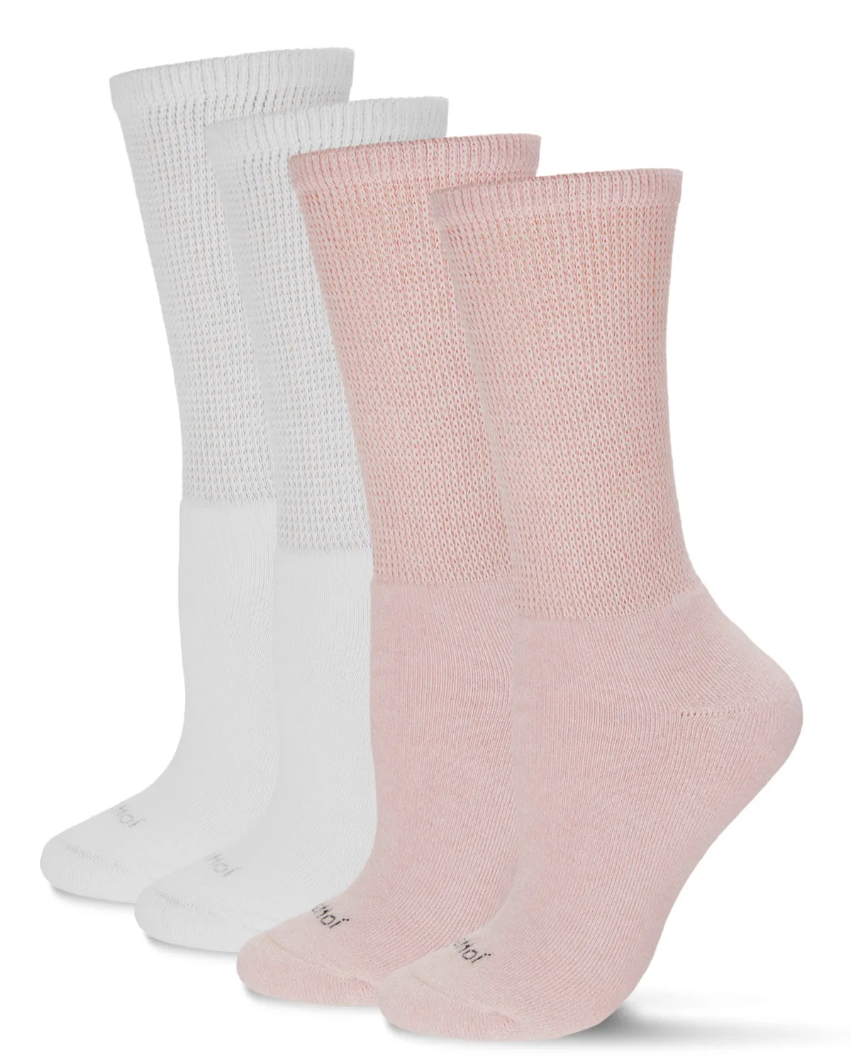 2 Pair Unisex Diabetic Full Cushion Crew Socks sold by MeMoi product image thumbnail 3