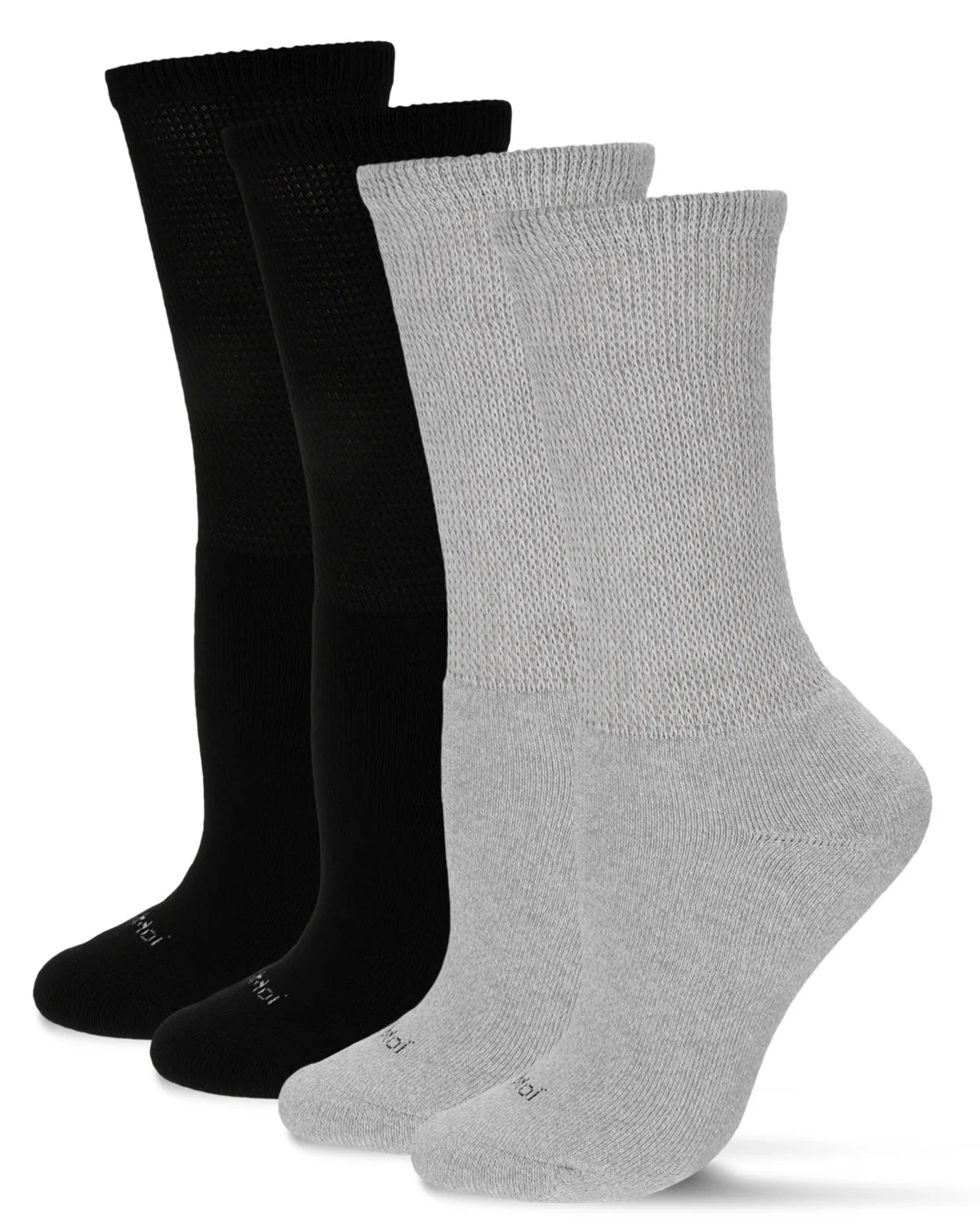 2 Pair Unisex Diabetic Full Cushion Crew Socks sold by MeMoi product image thumbnail 4