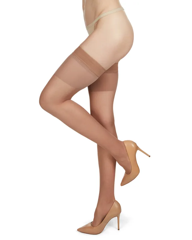 Women's Silky Sheer Nylon Thigh Highs sold by MeMoi