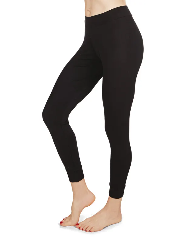 Women's Eco Basics Bamboo Blend Slim-Fit Solid Leggings sold by MeMoi