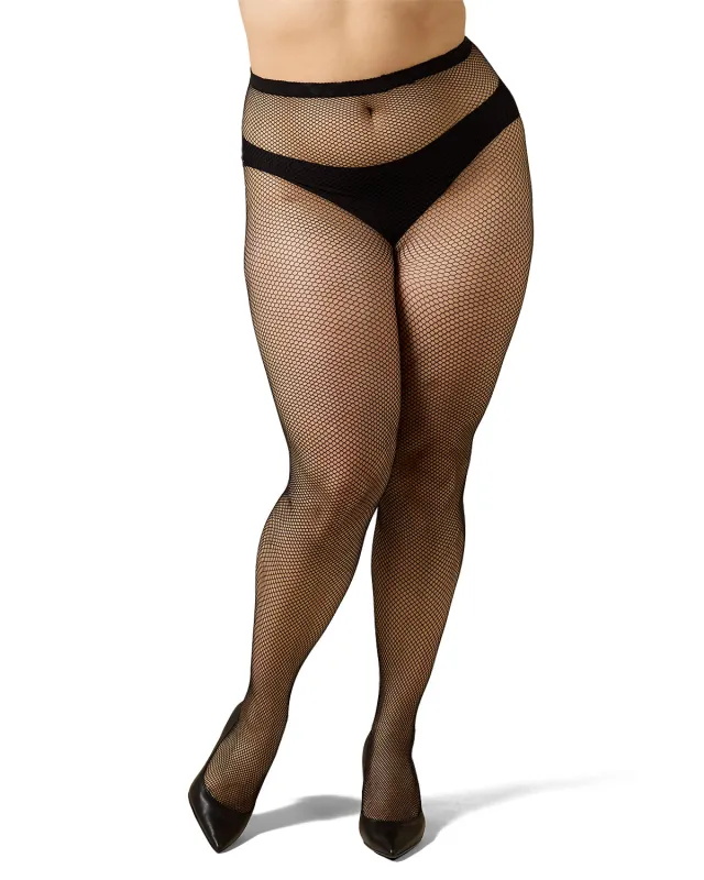 Plus Size Curvy Fishnet Tights sold by MeMoi