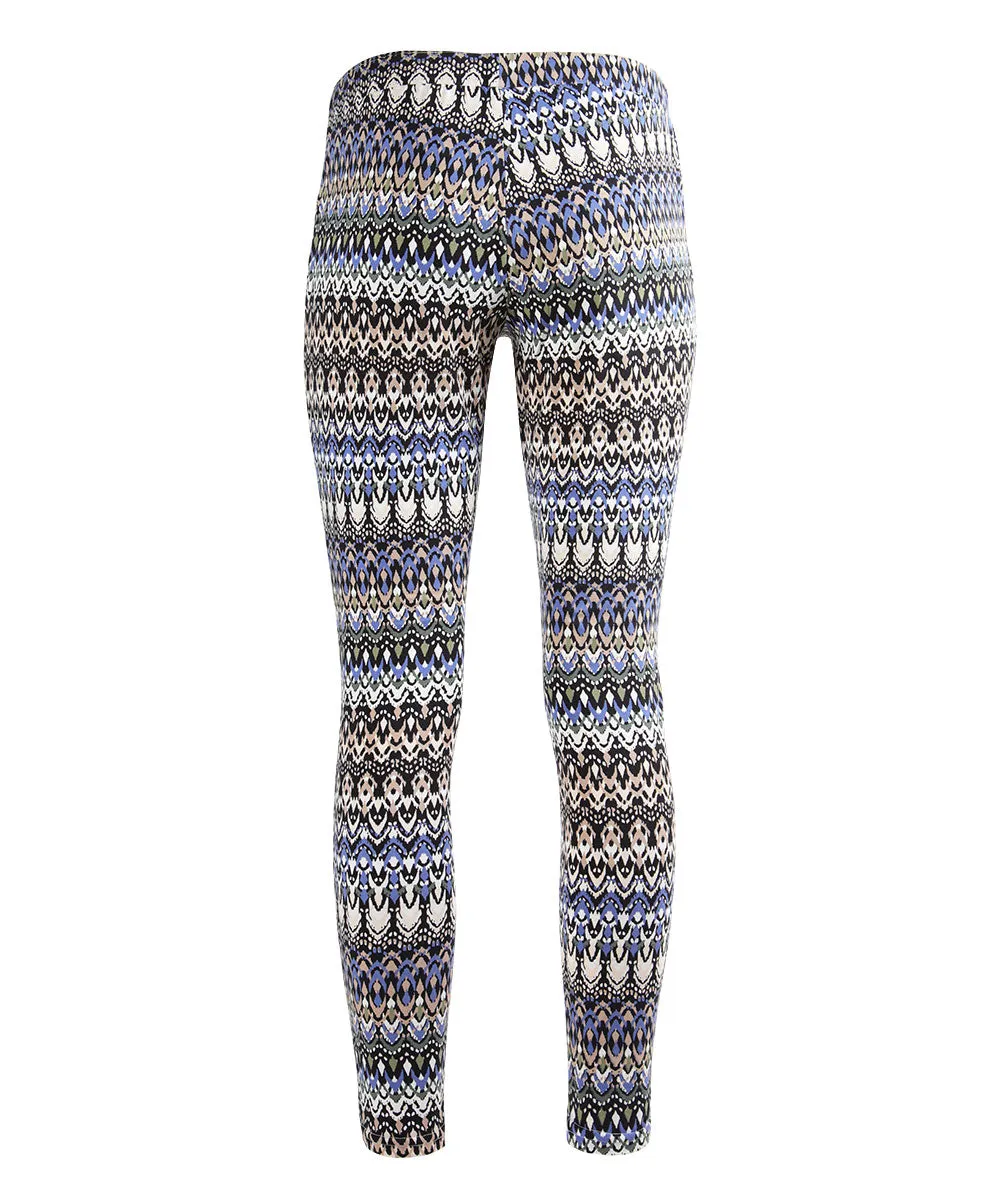 Protuva Bohemian Print Cotton Blend Leggings sold by MeMoi product image thumbnail 4