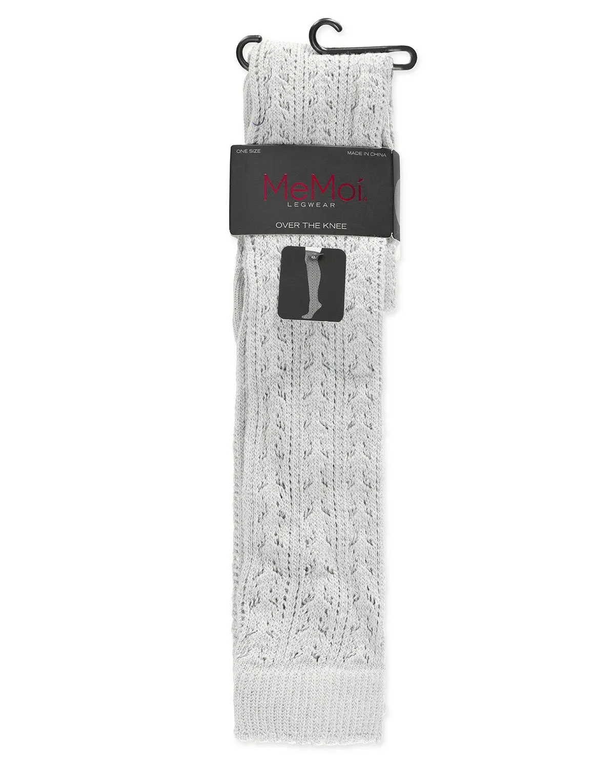 Pointelle Over The Knee Cotton Blend Warm Socks sold by MeMoi product image thumbnail 3