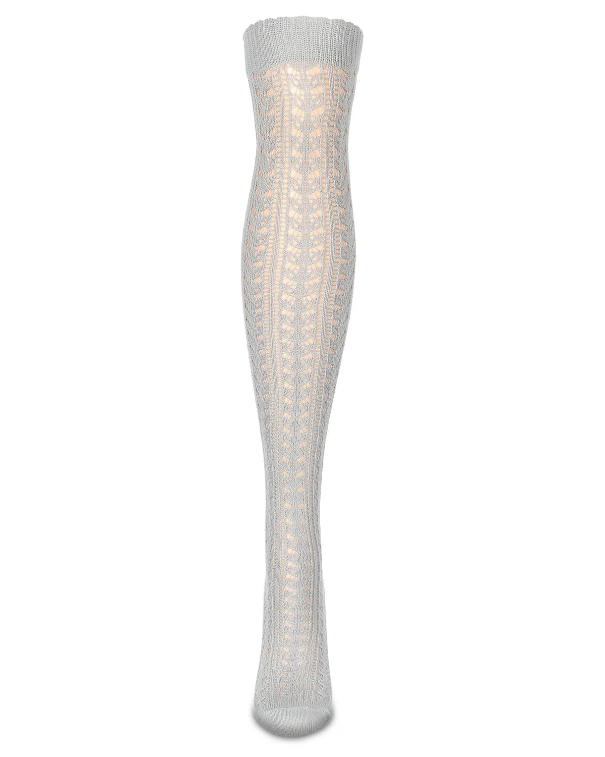 Pointelle Over The Knee Cotton Blend Warm Socks sold by MeMoi product image thumbnail 2