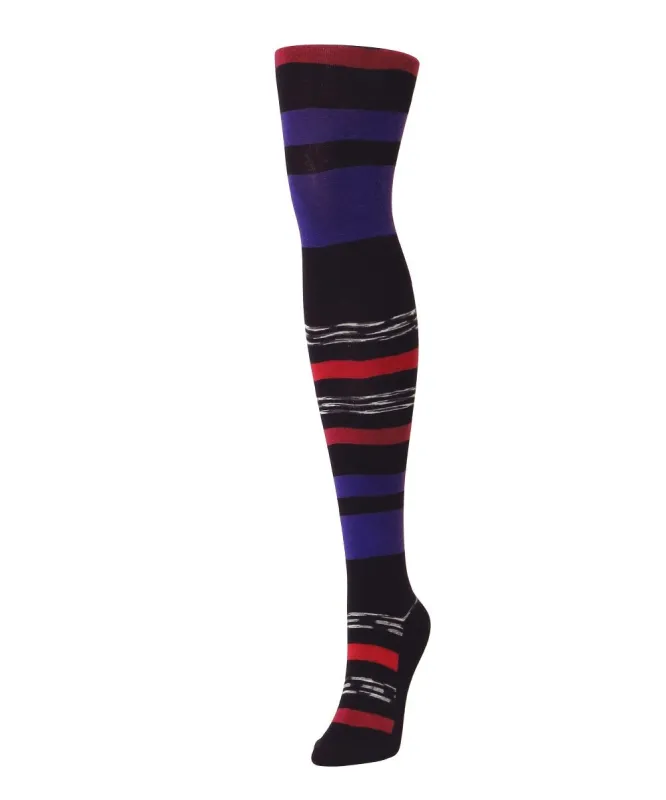 Stripe Palette Cotton Blend Sweater Tights sold by MeMoi