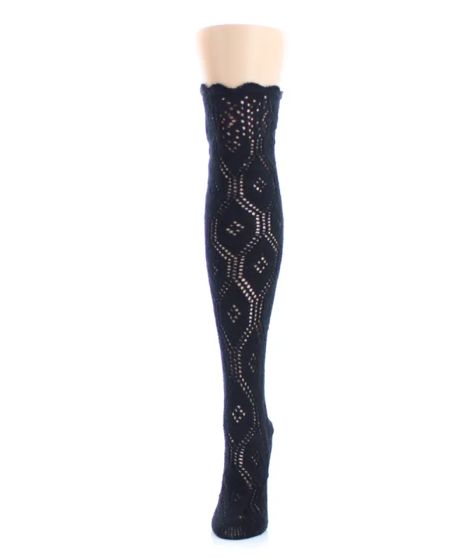 Droop Loop Chunky Knit Over The Knee Socks sold by MeMoi