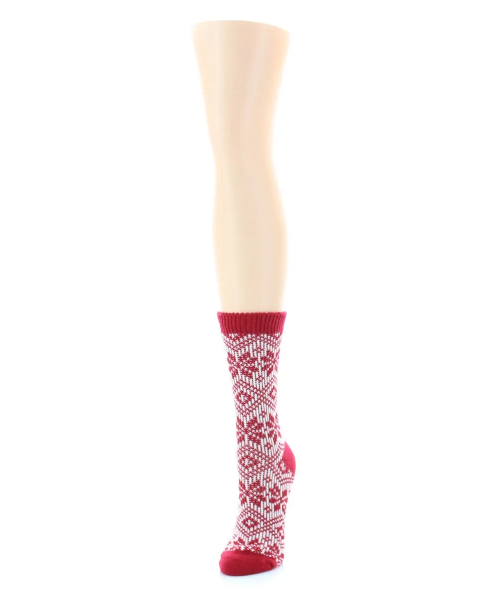 Women's Wonder Snowflake Holiday Boot Socks sold by MeMoi