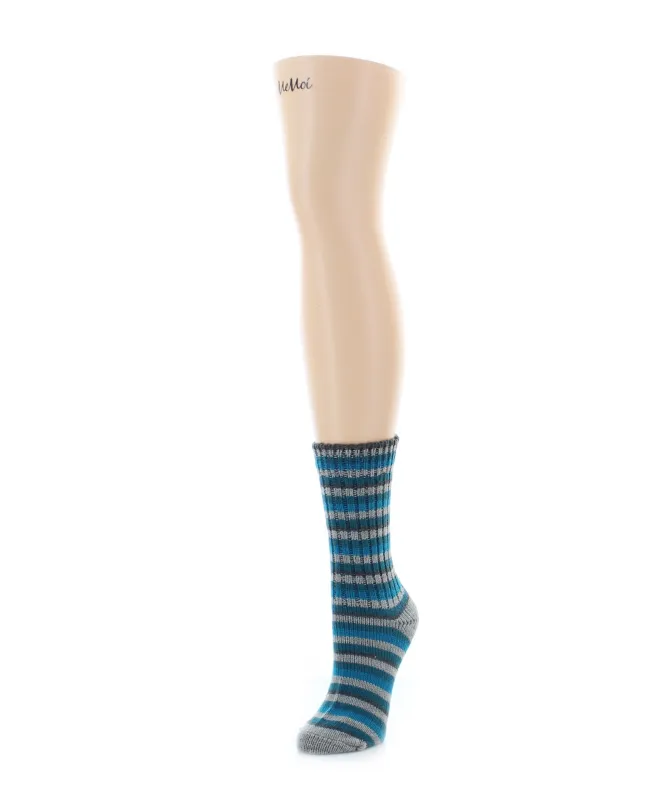 Women's Tonal Stripes Ribbed Boot Socks sold by MeMoi