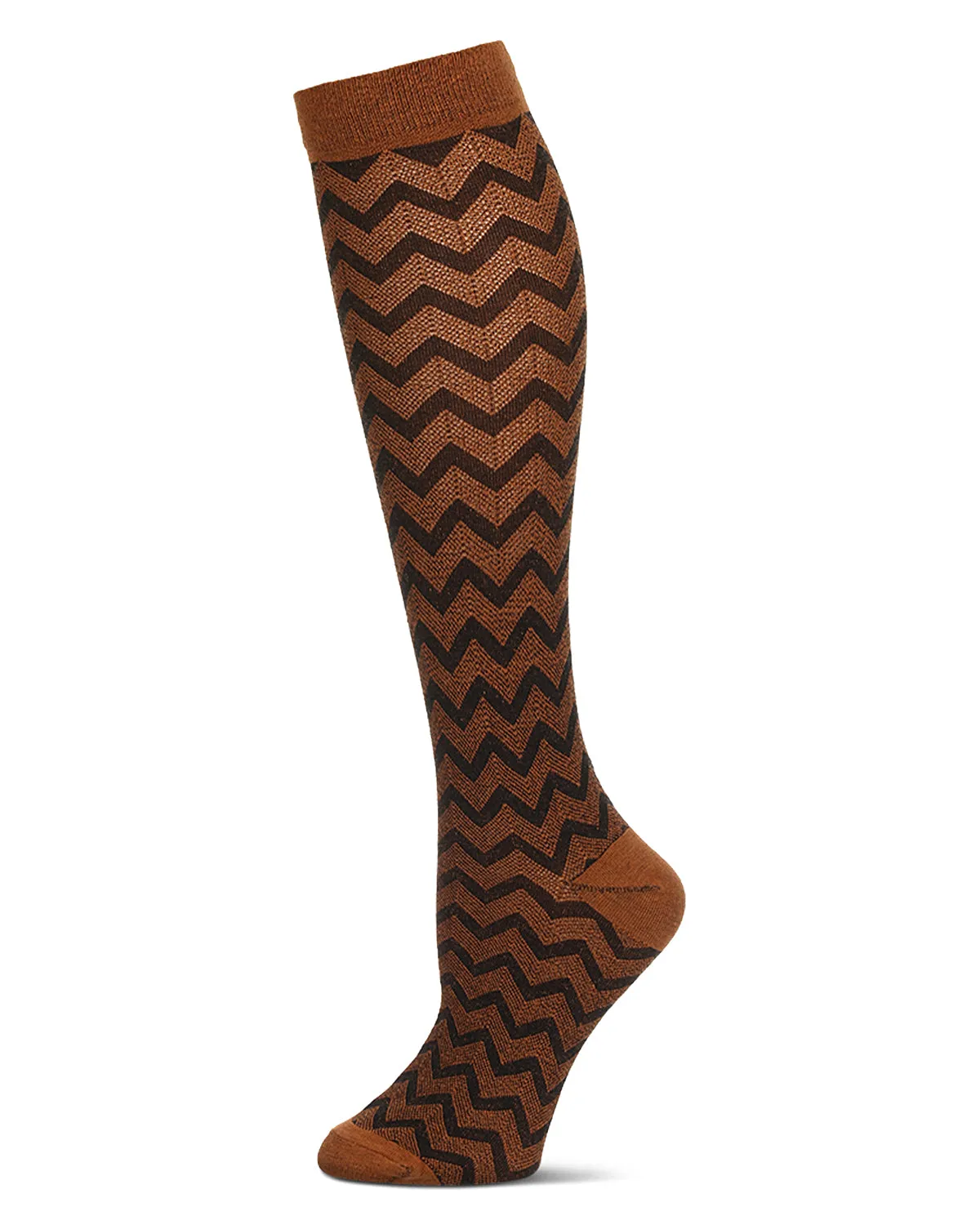 Zagtrast Two-Tone Cotton Blend Knee High Sock sold by MeMoi