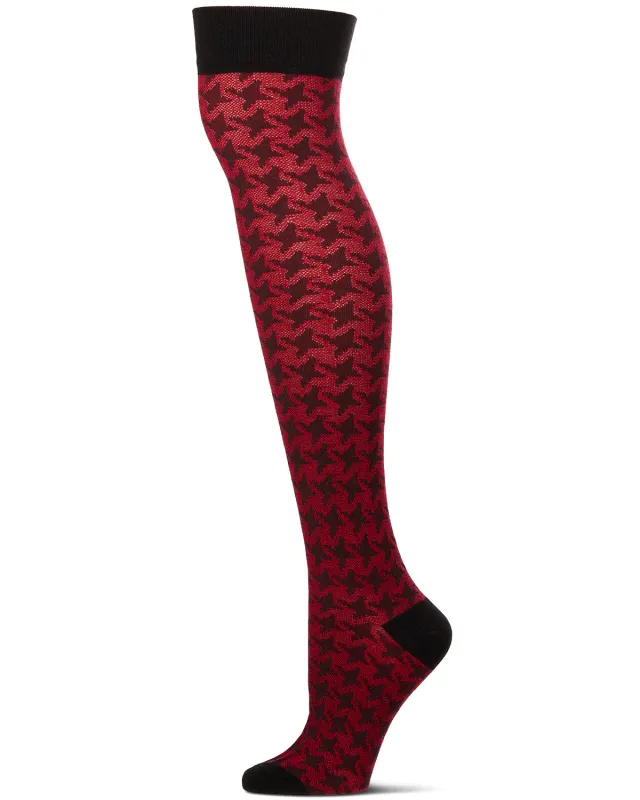 Houndstooth Over The Knee Warm Socks sold by MeMoi