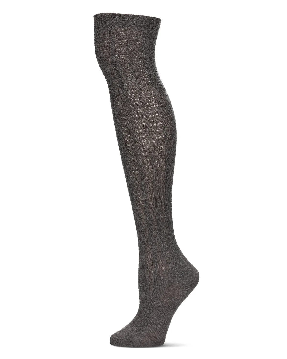 Women's Textured Rib Knit Over The Knee Warm Sock sold by MeMoi product image thumbnail 2