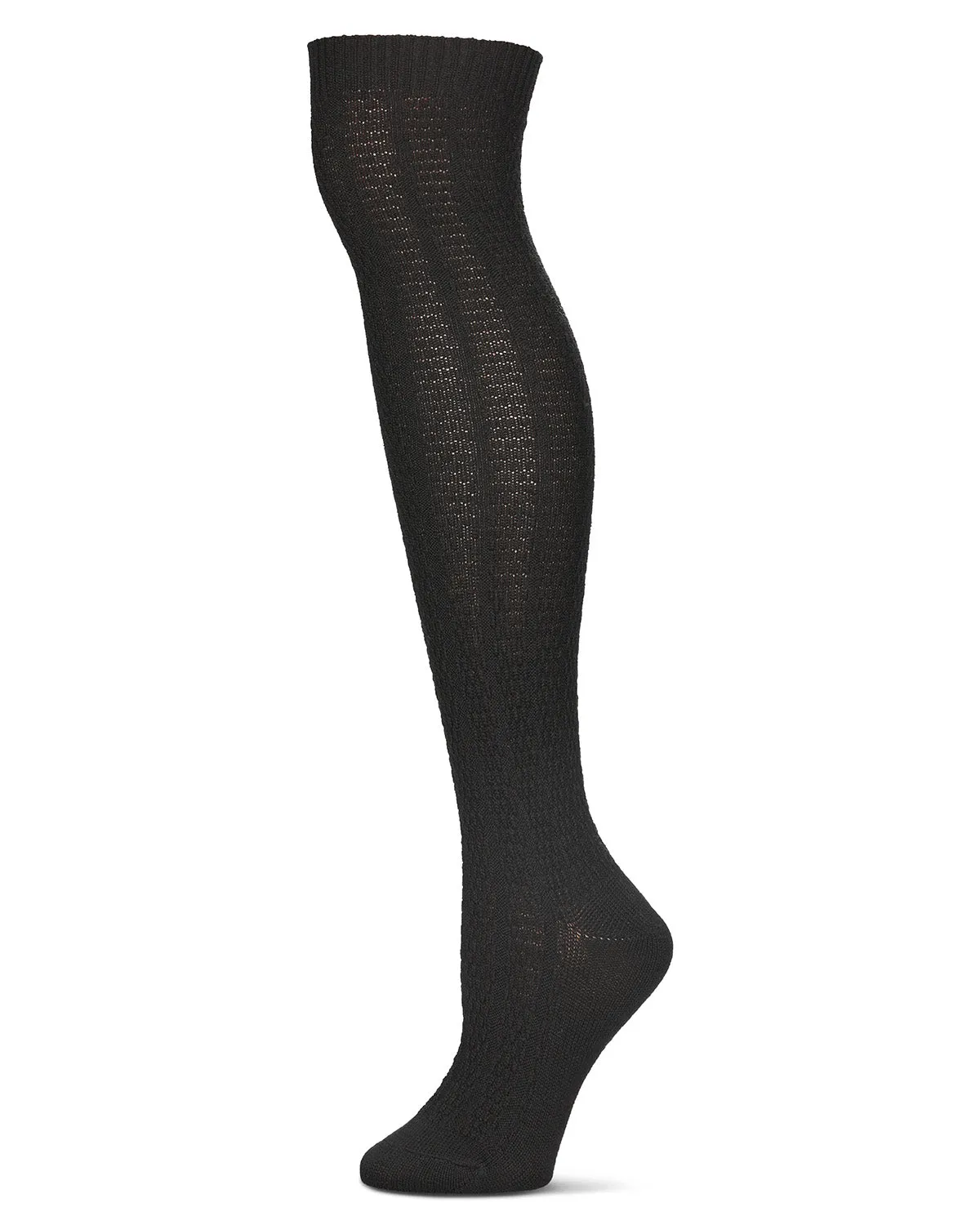 Women's Textured Rib Knit Over The Knee Warm Sock sold by MeMoi