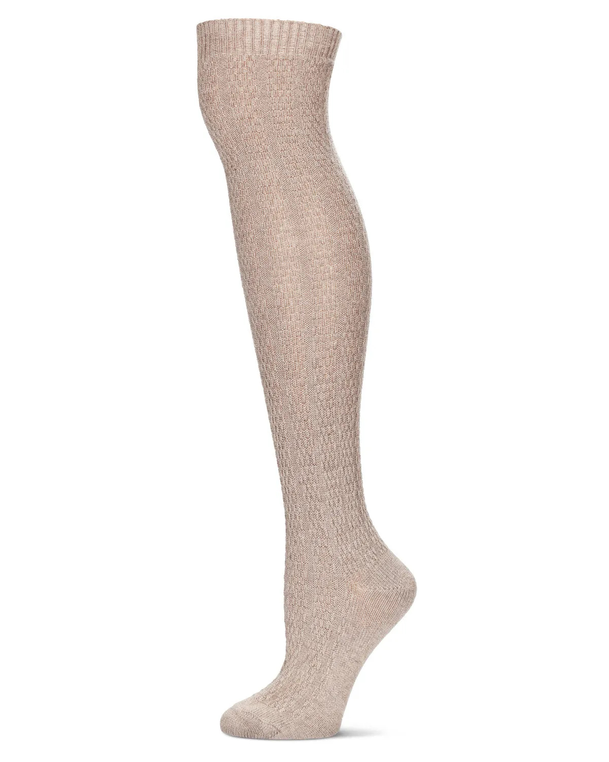 Women's Textured Rib Knit Over The Knee Warm Sock sold by MeMoi product image thumbnail 3
