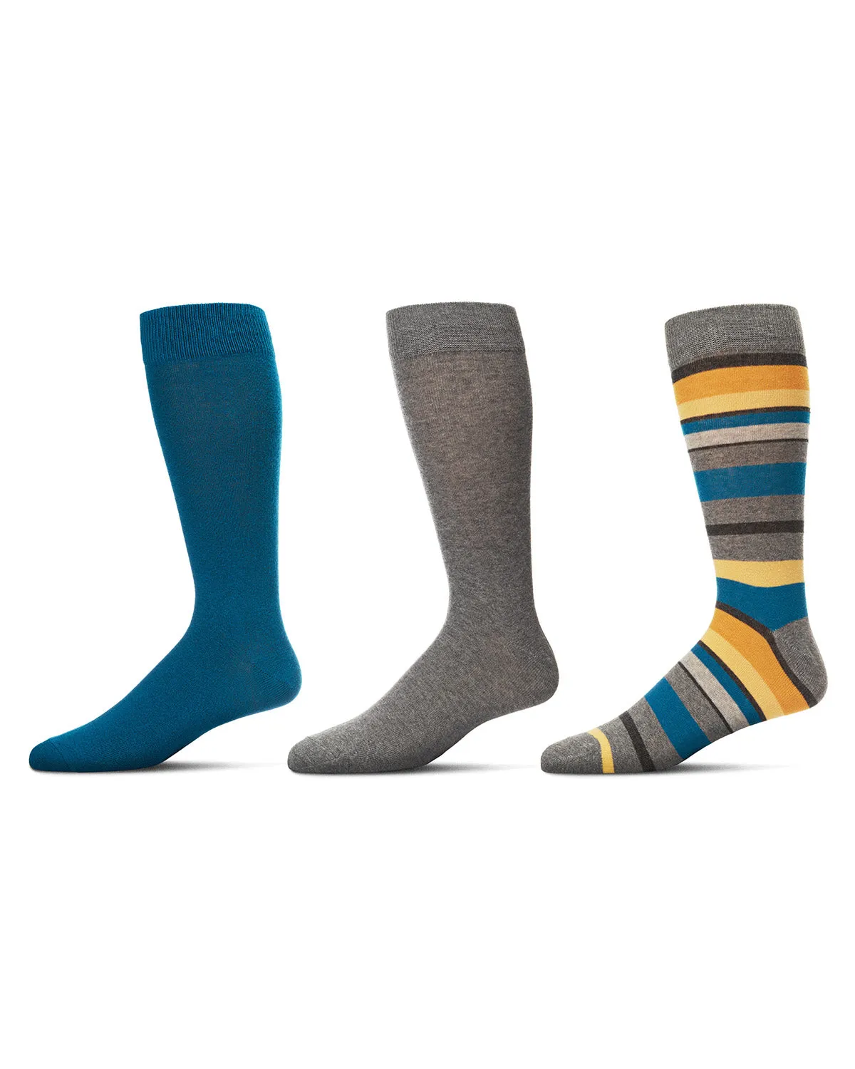 Striped Cotton Blend Crew Sock 3 Pack sold by MeMoi