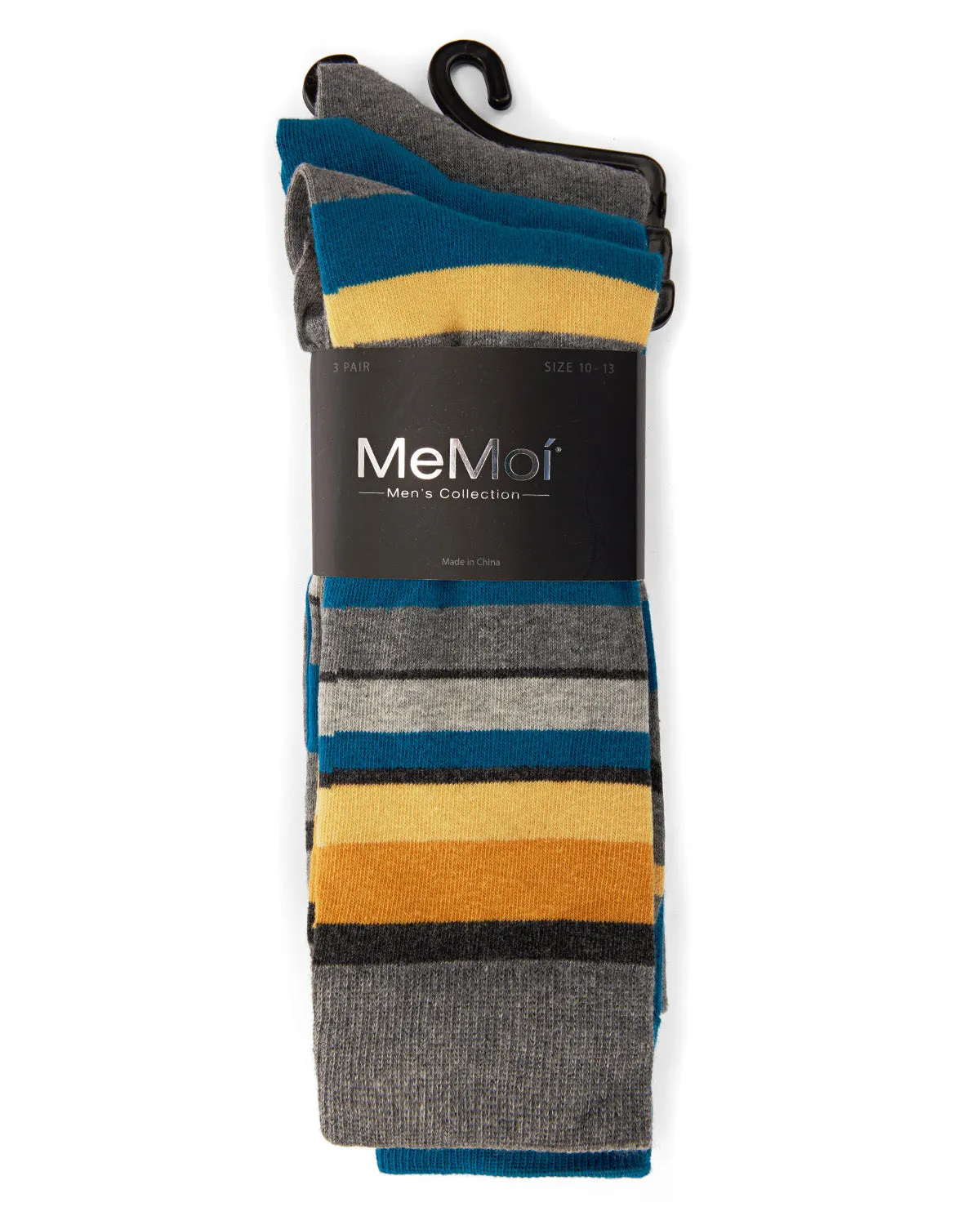 Striped Cotton Blend Crew Sock 3 Pack sold by MeMoi product image thumbnail 4