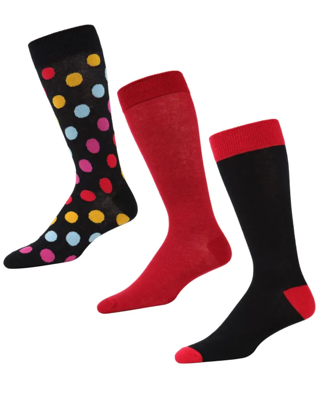 Dotagonal Cotton Blend Crew Sock 3 Pack sold by MeMoi