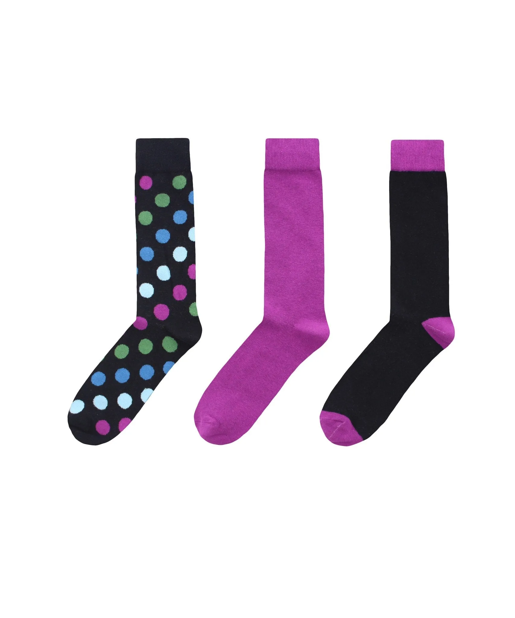 Dotagonal Cotton Blend Crew Sock 3 Pack sold by MeMoi product image thumbnail 2