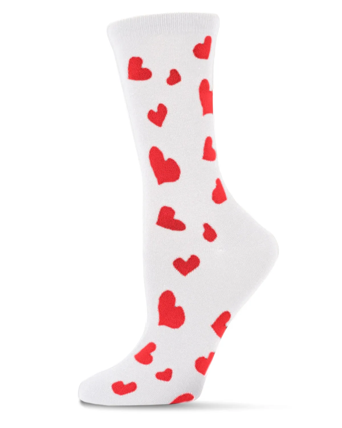 Hearts Aflutter Bamboo Blend Crew Socks sold by MeMoi product image thumbnail 2