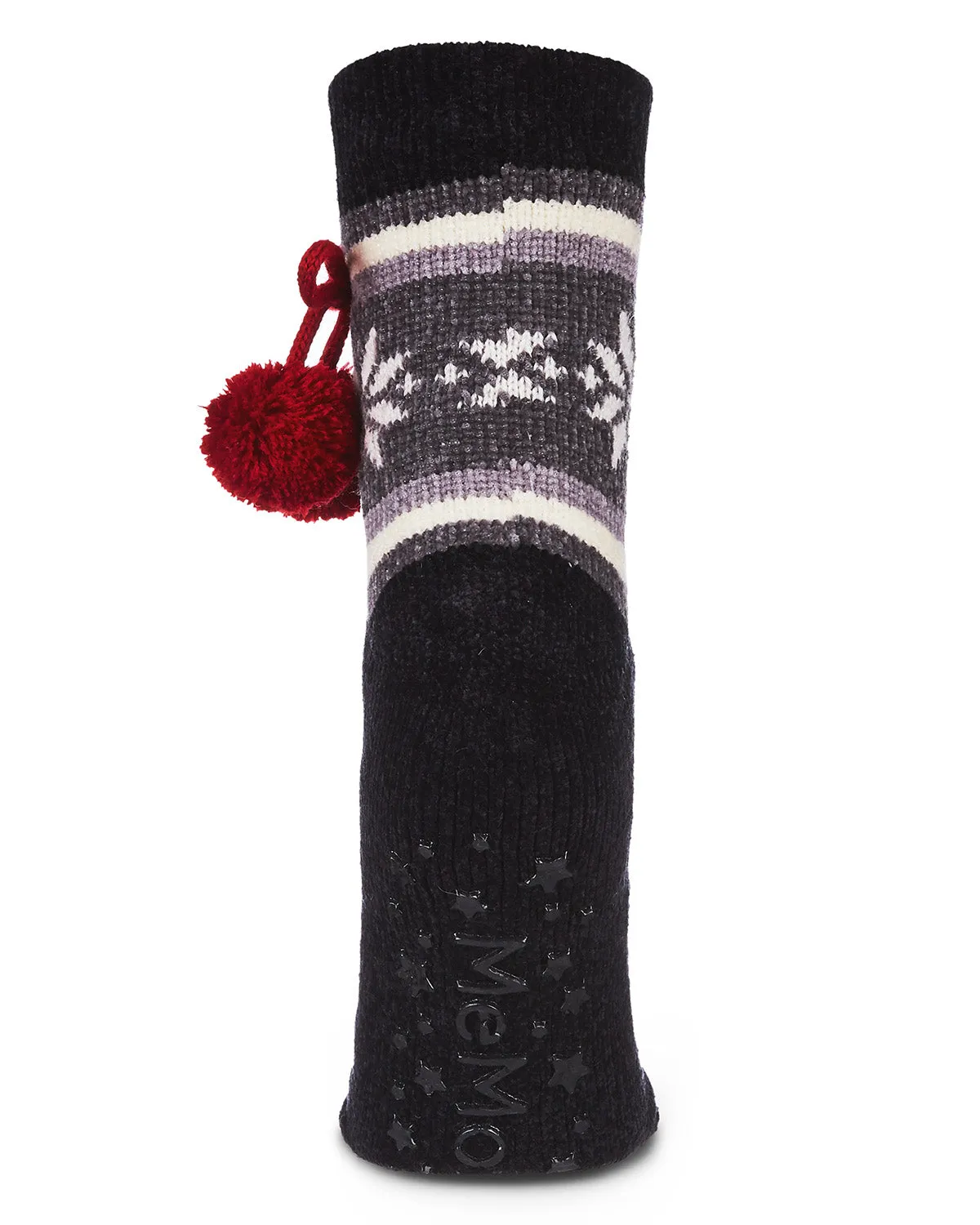 Women's Snowflake pom-pom Plush-Lined Slippers Socks sold by MeMoi product image thumbnail 2