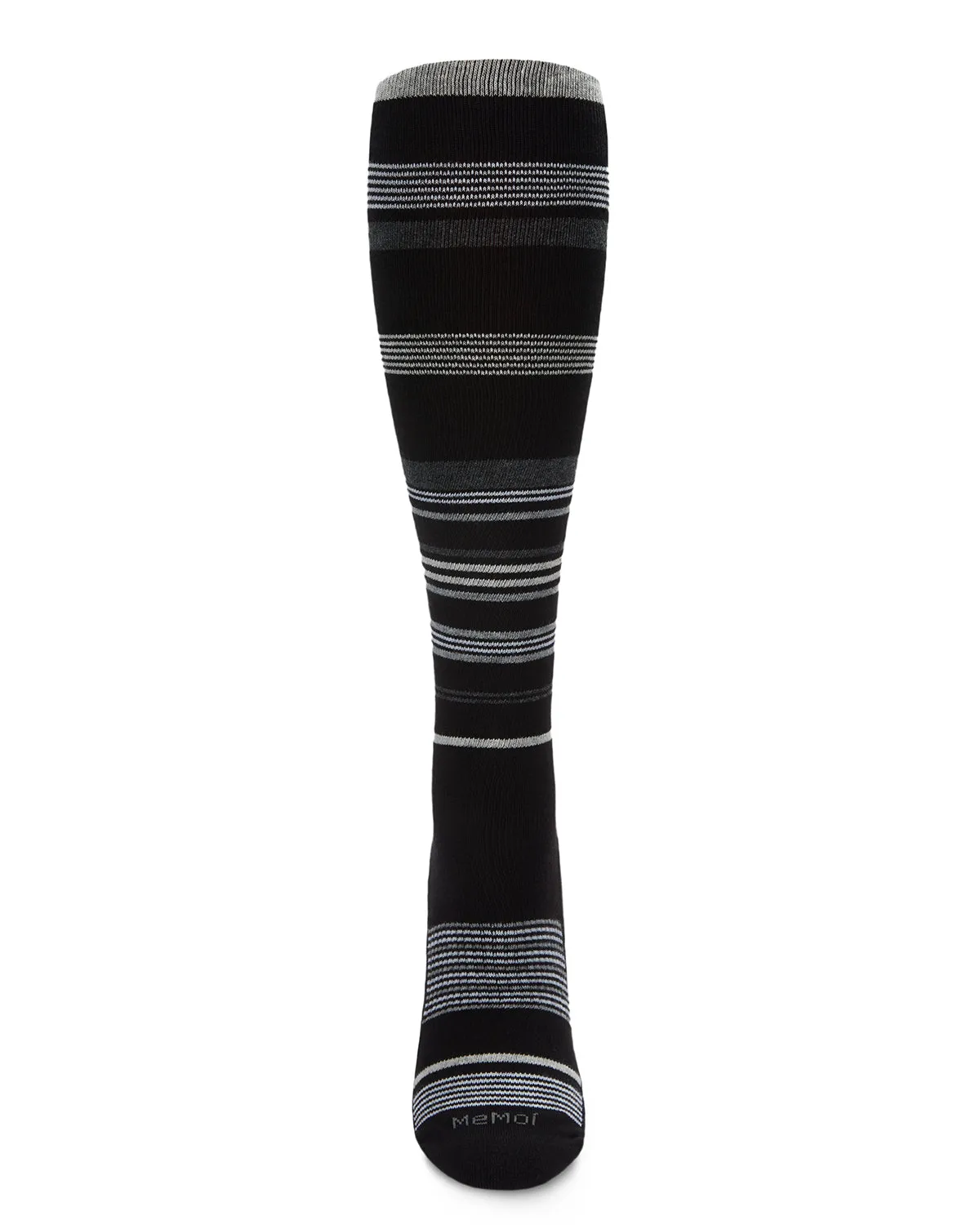 Unisex Multi-Striped Cotton Blend 15-20mmHg Graduated Compression Socks sold by MeMoi product image thumbnail 5
