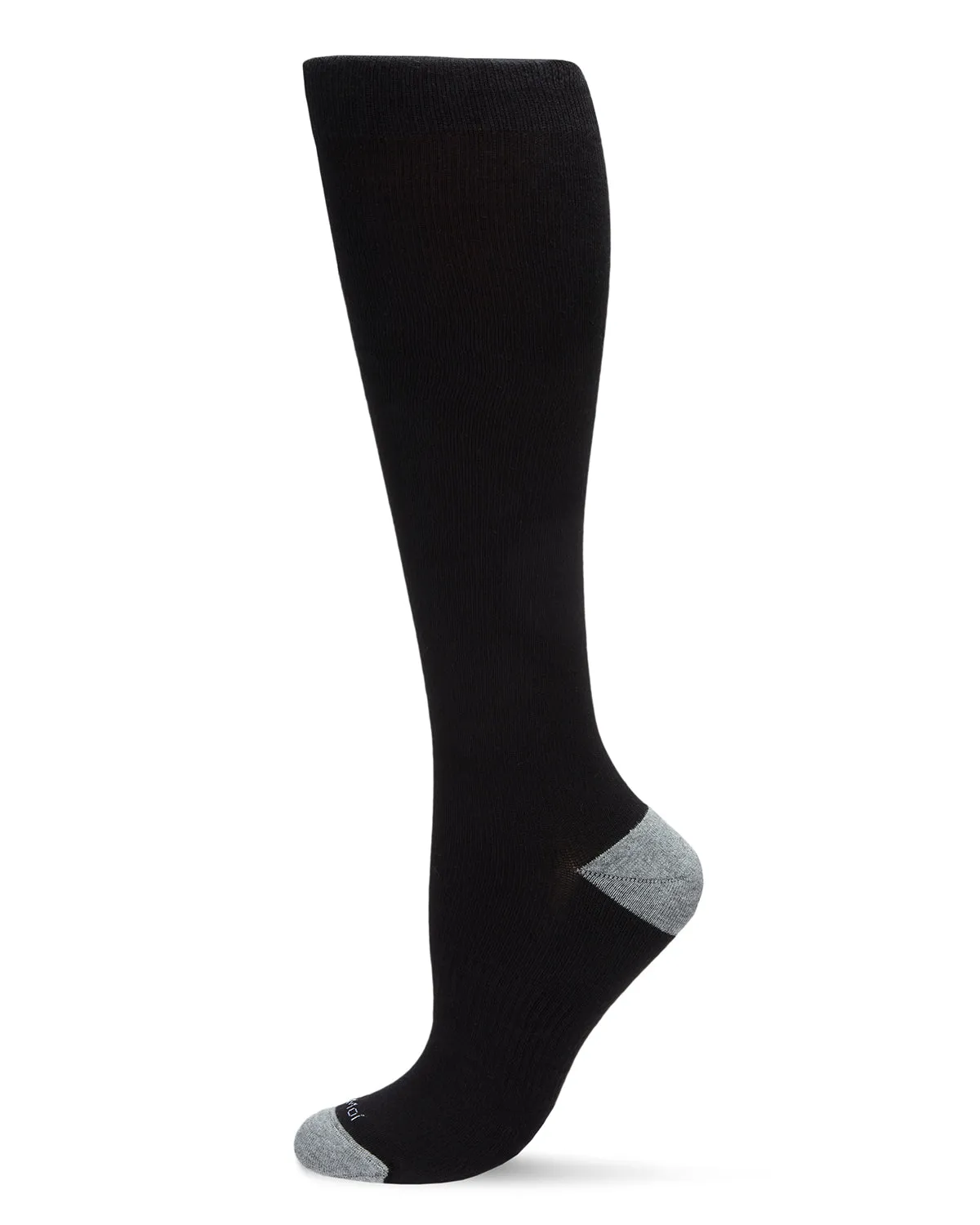 WellFit 15-20mmHg Off Black Cotton Compression Socks sold by MeMoi