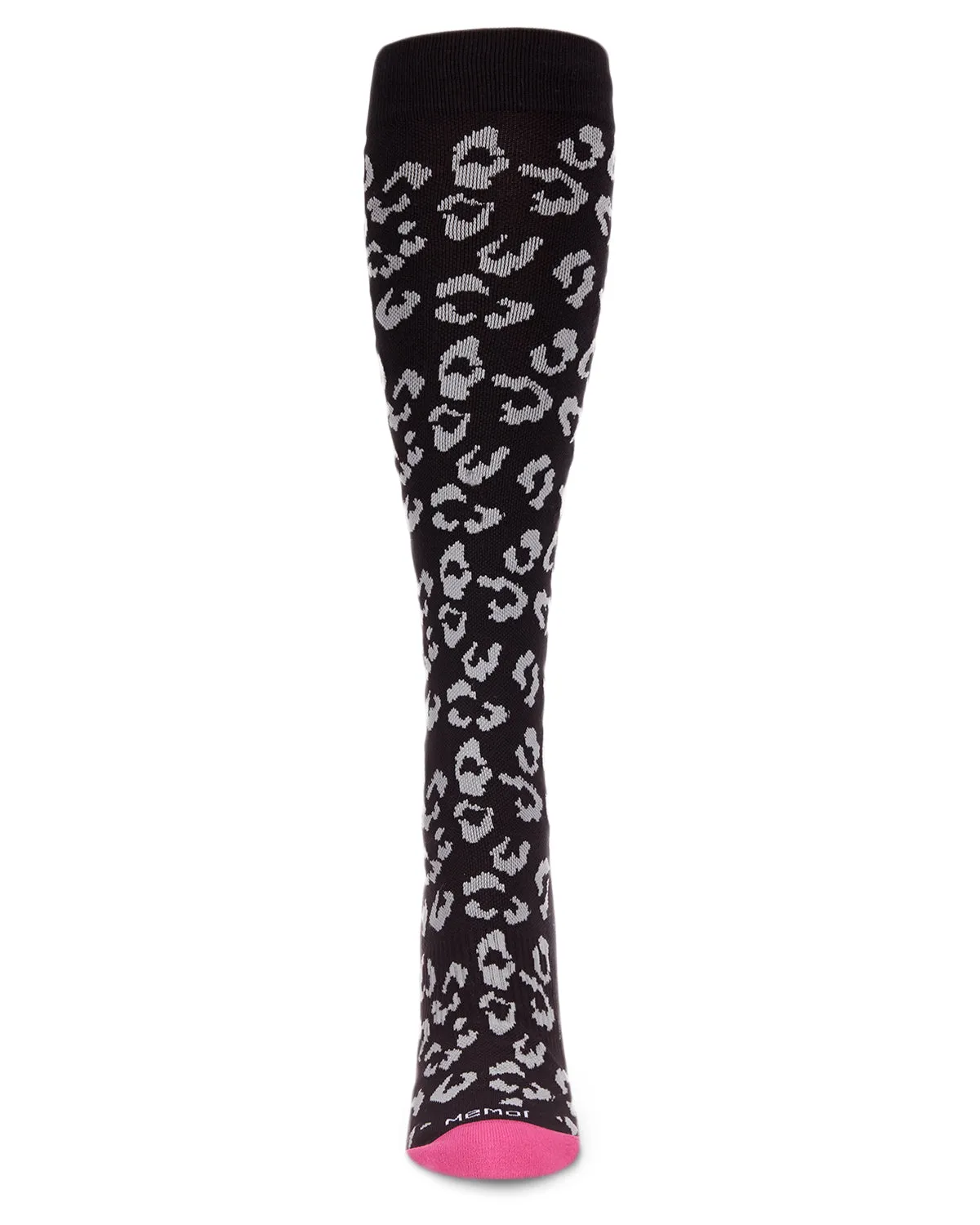 Women's Leopard Nylon 15-20mmHg Graduated Compression Socks sold by MeMoi product image thumbnail 4