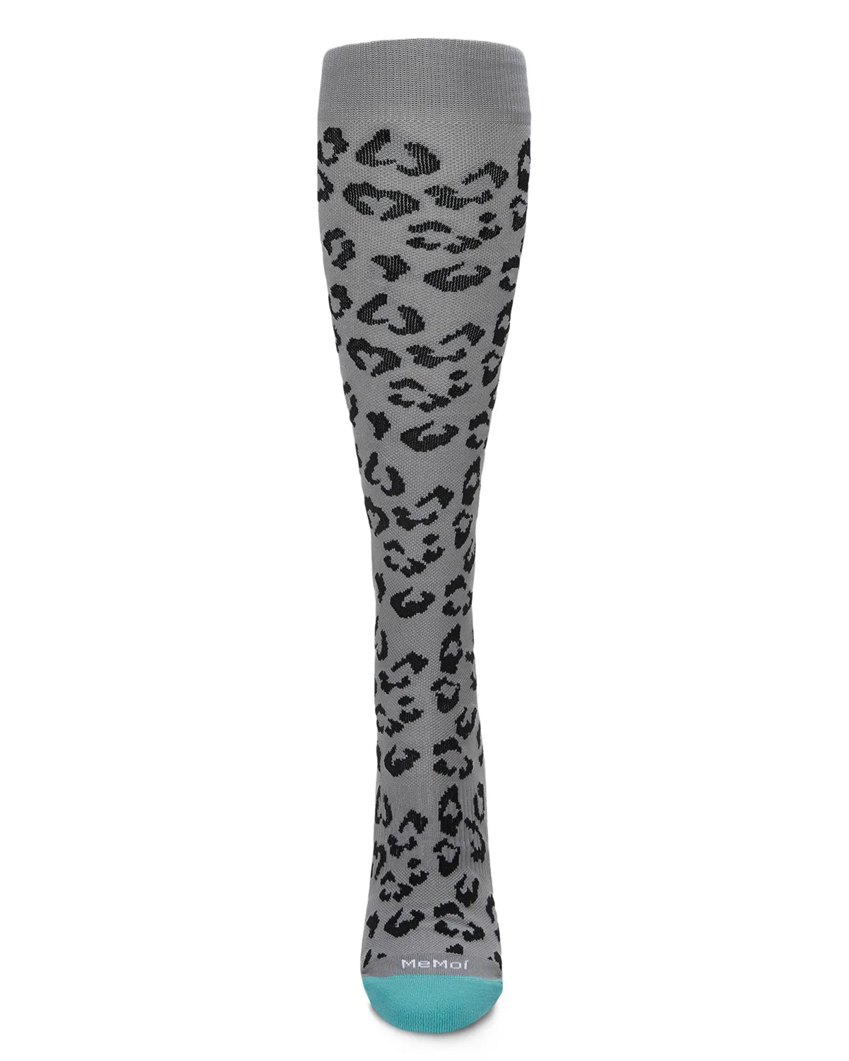 Women's Leopard Nylon 15-20mmHg Graduated Compression Socks sold by MeMoi product image thumbnail 2
