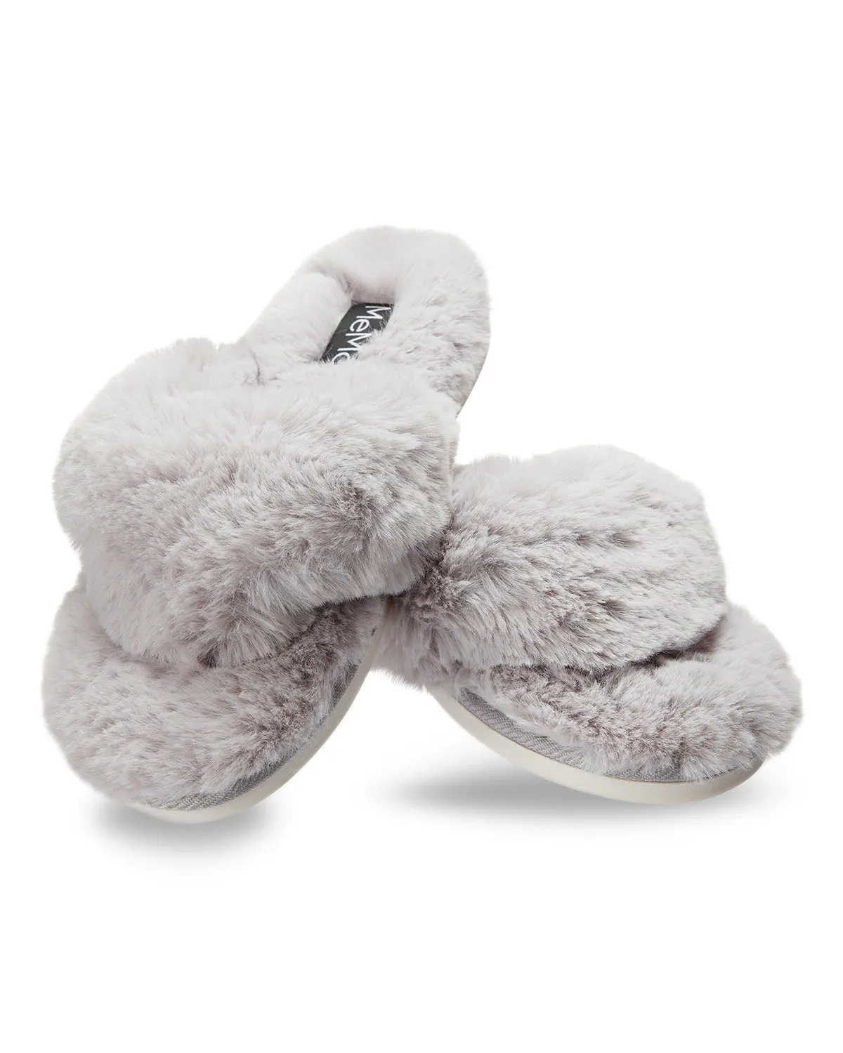 Women's Fuzzy Plush Thong Slippers sold by MeMoi